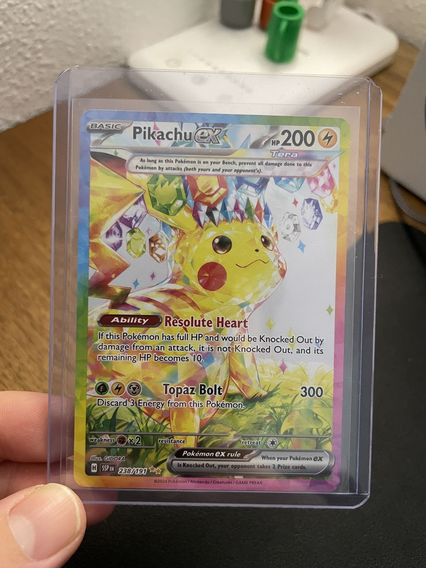 Pikachu EX 238/191 SIR Surging Sparks NM Pokemon Tcg