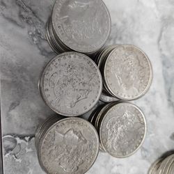 Lot of Fifty (50x) Morgan Dollars - Ungraded / Above Average Condition