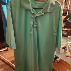 New Reebok Teal Golf Polo Shirt / XL