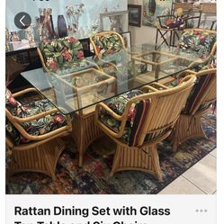 Rattan Dining Table