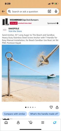 New in box stainless steel sand anchor