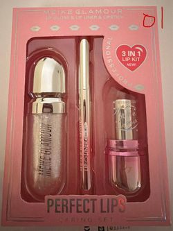 Lipstick lip, gloss lip liner set