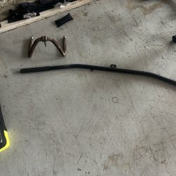 Tricep pushdown and row gym attachments