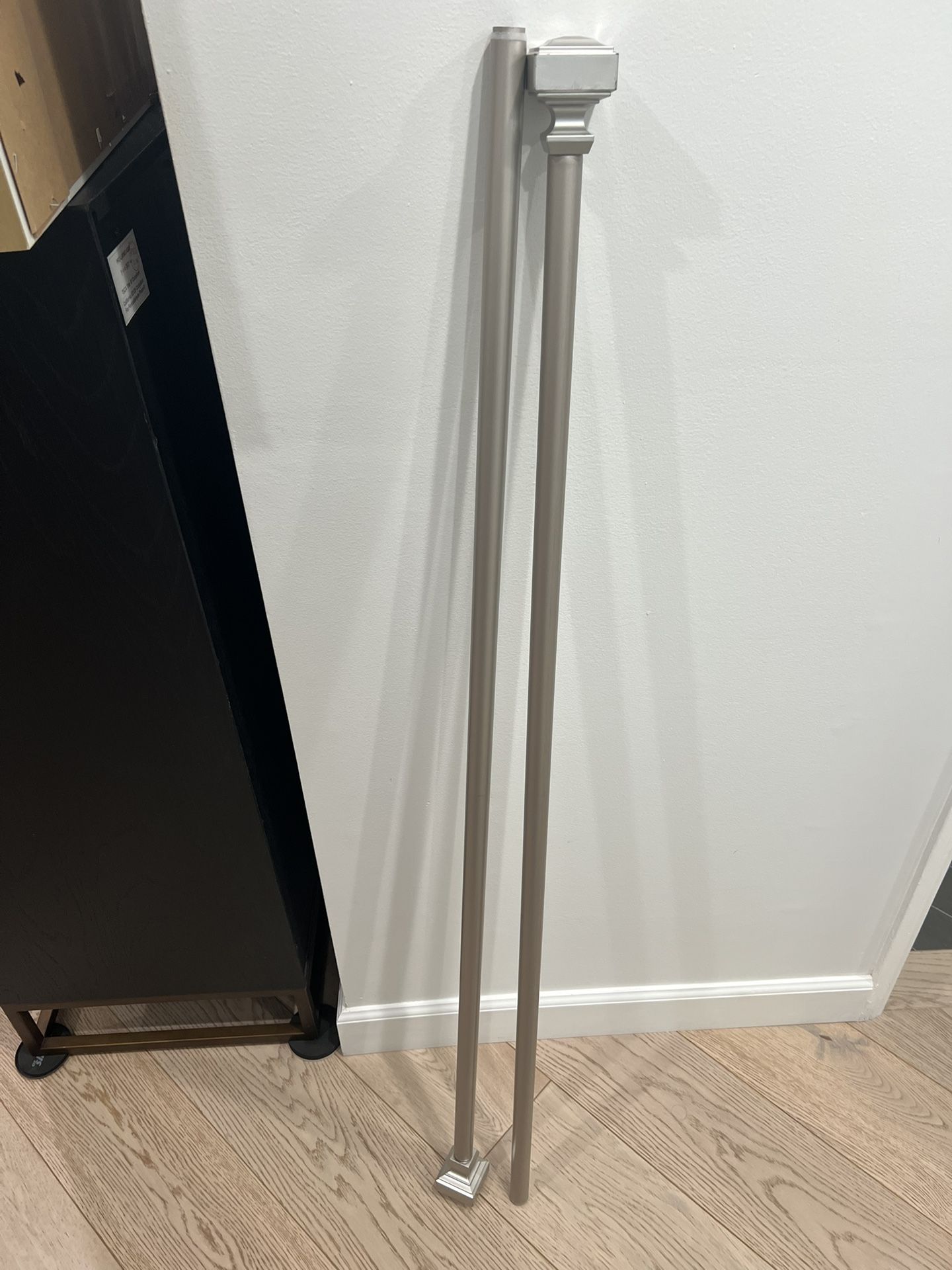 Brushed Nickel Curtain Rod - 66”-120”