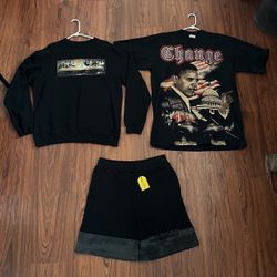 Men’s Undefeated Crewneck & Market Sweatshorts size XL