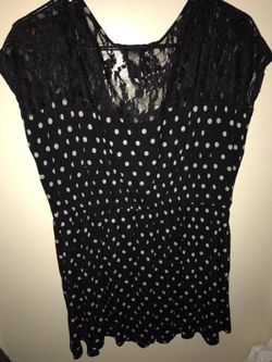 Polka dot blouse