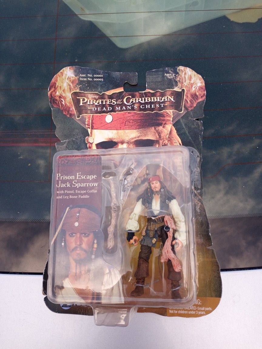 Pirates Of The Caribbean Dead Man's Chest Prison Escape Jack Sparrow Action Figure