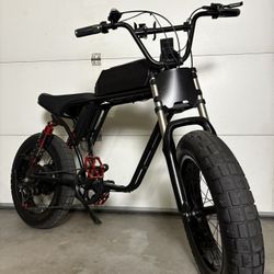 35+ Mph ⚡️Black/Red Custom Electric Bike (Used Good Condition READ BELOW)