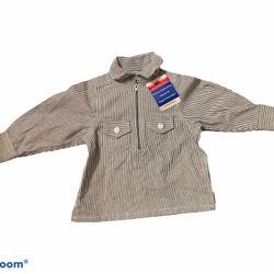 Black & White Striped Lil Hickory Baby Jacket 