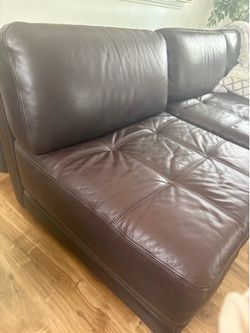 Free Low profile leather chair