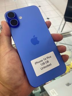 iPhone 16 plus unlocked. Cash or $50 down w approval
