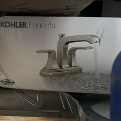 2 NEW KOHLER Rubicon 4 in. Centerset 2-Handle Bathroom Faucet in Vibrant Brushed Nickel