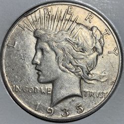 1935 S Peace Silver Dollar 