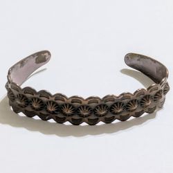 Vintage  Mexico Copper Cuff Bracelet 