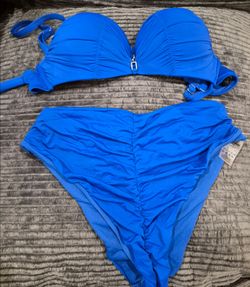 Royal blue bikini set