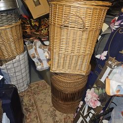 LARGE WICKER BASKETS $10 TO $20