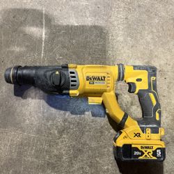 Dewal SDS plus rotary hammer 1-1/8", 20v, Brushless XR, DCH263.