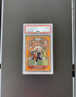 JOE BURROW 2020 PANINI PRIZM #307 RC ORANGE DISCO PRIZMS SP PSA 10 GEM MINT