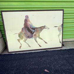 Framed Horse Artwork