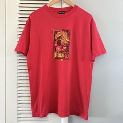 Vintage 2000 Dragon Ball Z Goku Super Saiyan Level 3 Anime Red T-shirt  