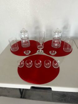 GLASS DECOR 14 PIECE