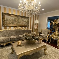 Very  Gorgeous  Victorian living room sets custom made it’s brand new