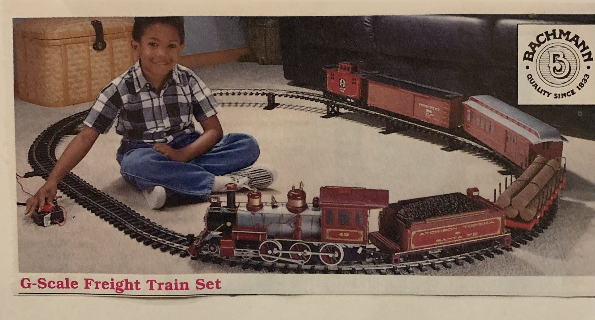 Vintage Bachman G Scale Train Set