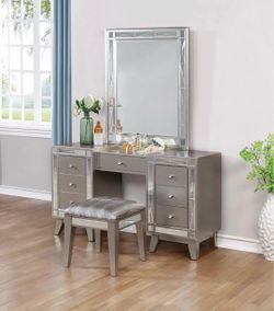 💕 Leighton Contemporary miro Vanity Desk and Stool