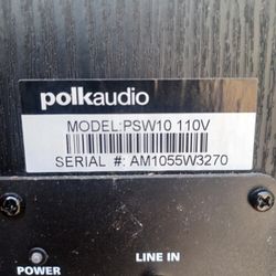 Polk Audio Subwoofer