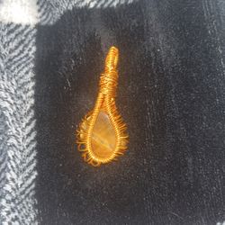 Tigers Eye Crystal Necklace Pendent