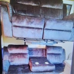 New 2 Pcs Sofas Reclining Set Only $899