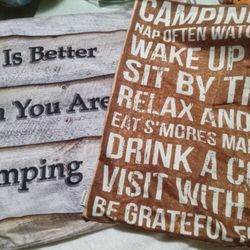 Lot Of 4 NEW  Pillow Cases, CAMPING