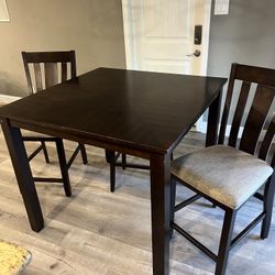 Dining Table With Chairs Pub Style 