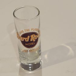 Hard Rock Hotel Limited Edition Las Vegas Shot Glass.  Perfect shape, 
display item
Please see my newly added collection of Hard Rock Cafe shot glasse