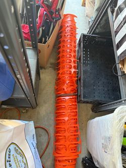 Orange Plastic Safety Fence Roll (Union City)