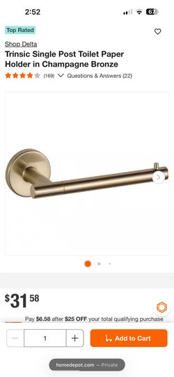 Delta - Trinsic Tissue Holder/ Champagne Bronze