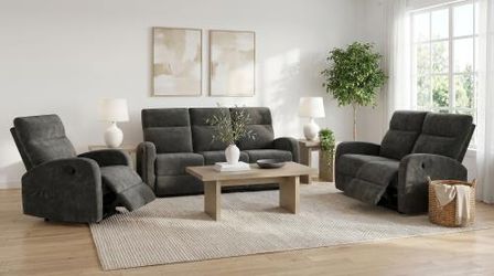 New reclining sofa and reclining loveseat on sale now don't miss