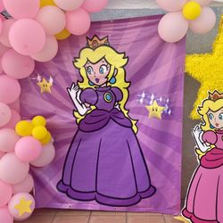 Princess Peach/Super Mario Theme Party Decor