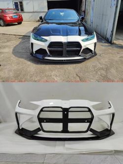 BMW M4 G80 G82 Modified Dry Carbon Pre-impregnated Front Bumper