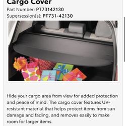 2017 Rav4 Cargo Cover 
