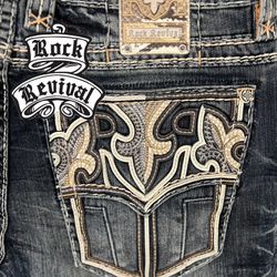 Men’s Size 36x32 Rock Revival Jeans - STRAIGHT FIT - BRAND NEW!!!