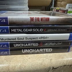 PS4 Games- Lot Of 5