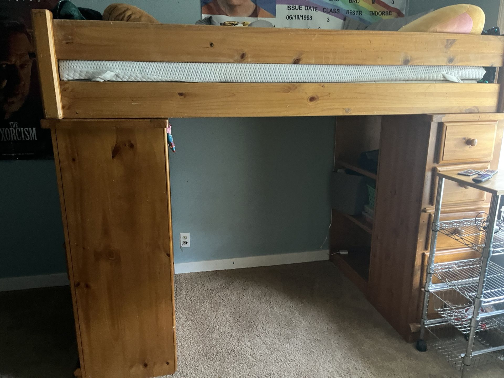 Wooden Double Bunk Bed
