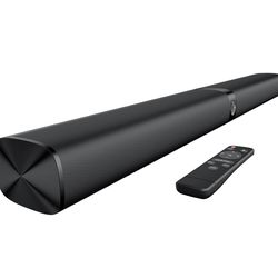 Assistrust Sound Bar for Smart TV, Soundbar with Bluetooth/ARC/Opt/AUX Connect, Auto Volume Boost, 3 Equalizer Modes, 2 in 1 Detachable Soundbar for T