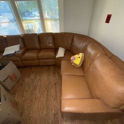 Leather Sectional