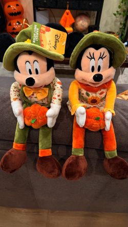 Mickey & Minnie Fall Plush