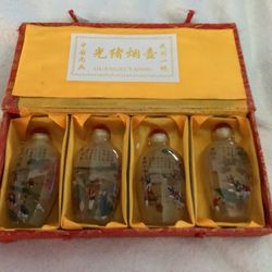 Asian Reverse Painting Snuff Bottles