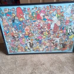 Classic Cartoon Character Framed Puzzle 