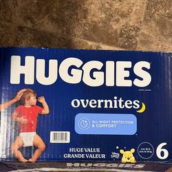 Huggies diapers overnight size 6
