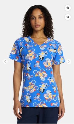 NWT women Bluey scrub top size small